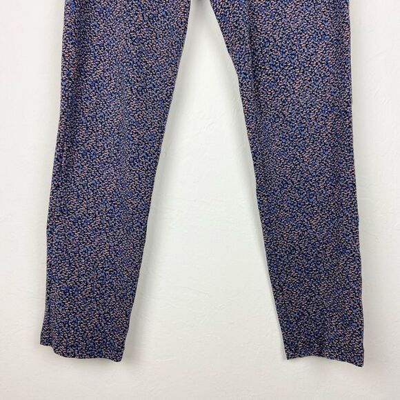 J. McLaughlin Straight Leg Stretch Pant - Navy/Orange Speckled - Picture 6 of 9